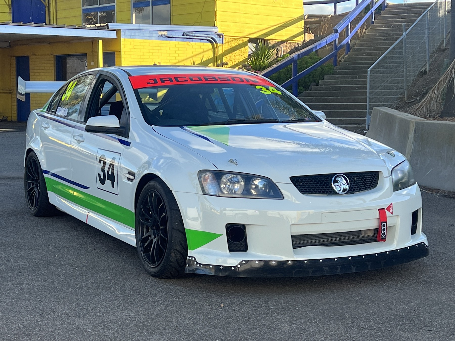 Shane Jacobson's VE Commodore race car