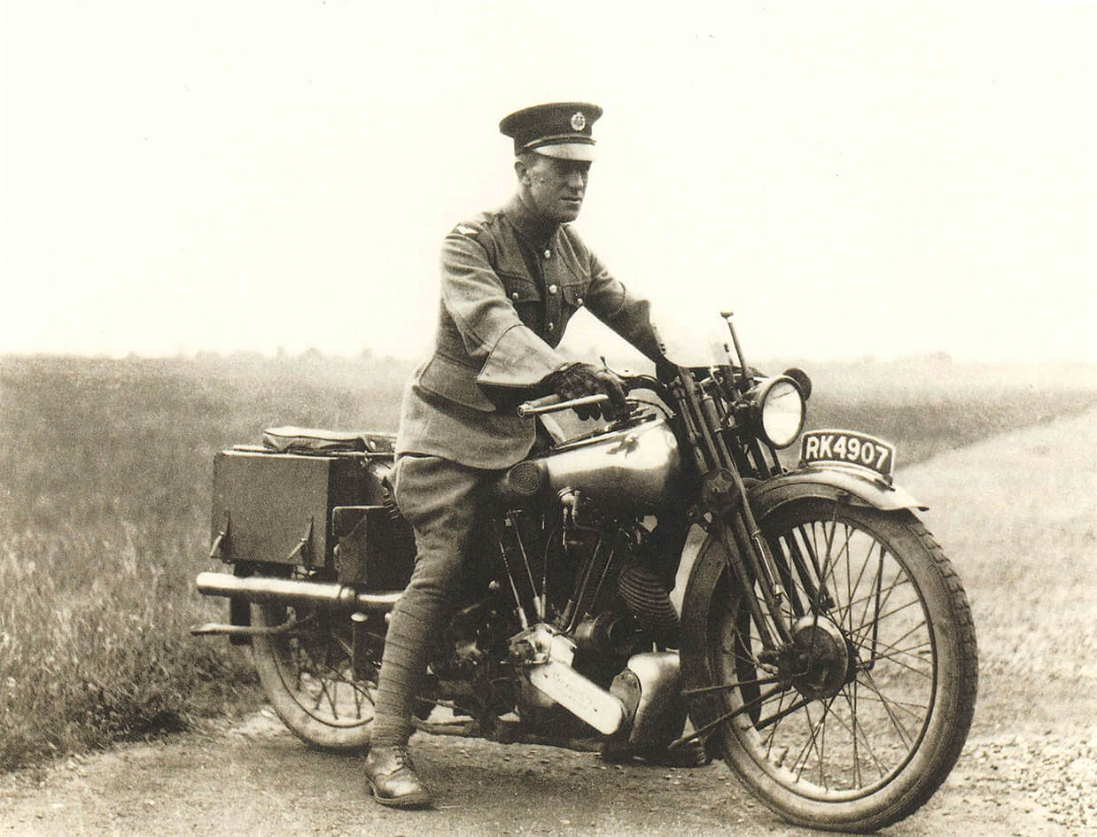 Lawrence of Arabia on a Brough Superior he called George V.