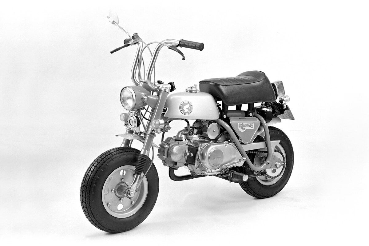 1969 Z50A now with 8-inch wheels and fr suspension