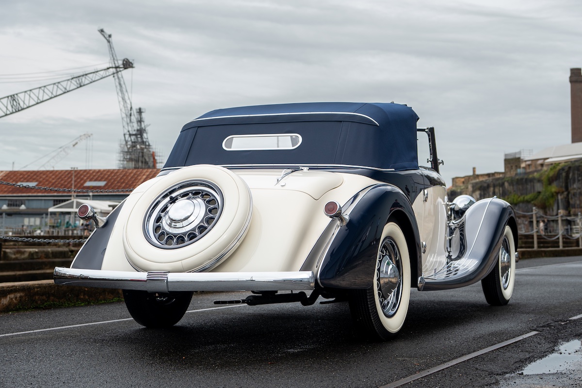 1936 Delage D6-70 Milord Cabriolet with coachwork by Figoni et Falaschi at 2026 Sydney Harbour Concours