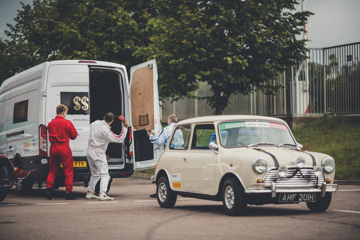 In 2019, Mini UK brought together a number of the original hero cars from the film, along with having precision stunt driver Paul Swift recreate some of the stunts from the film in three replica Minis.