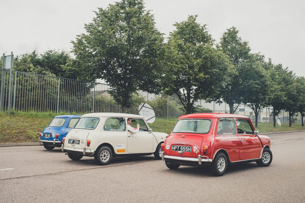 In 2019, Mini UK brought together a number of the original hero cars from the film, along with having precision stunt driver Paul Swift recreate some of the stunts from the film in three replica Minis.