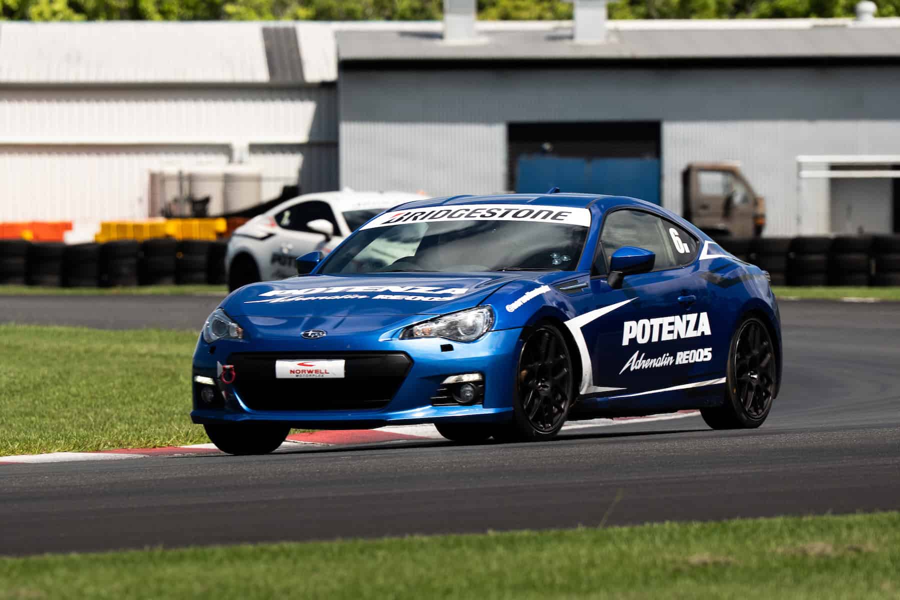 Subaru BRZ fitted with Bridgestone Potenza RE005 tyres