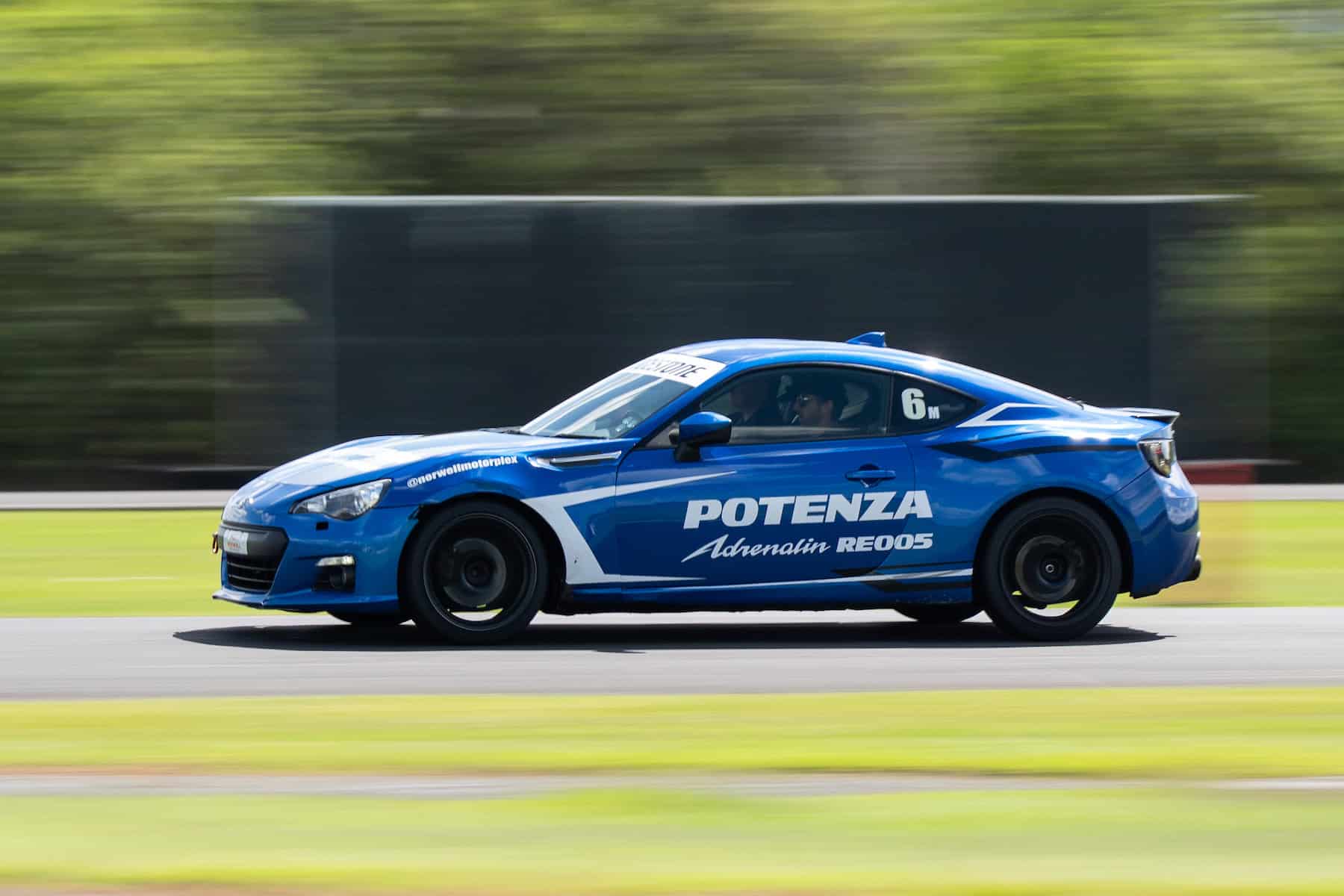 Subaru BRZ fitted with Bridgestone Potenza RE005 tyres