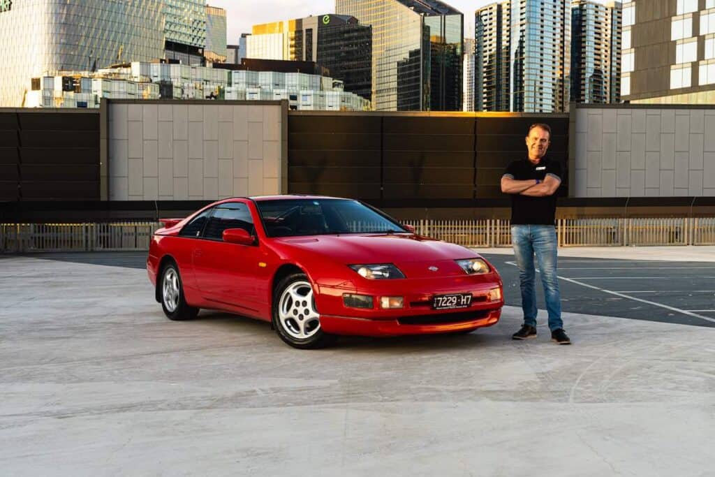 Andrew Costello standing next to his 1992 Nissan (Z32) 300ZX