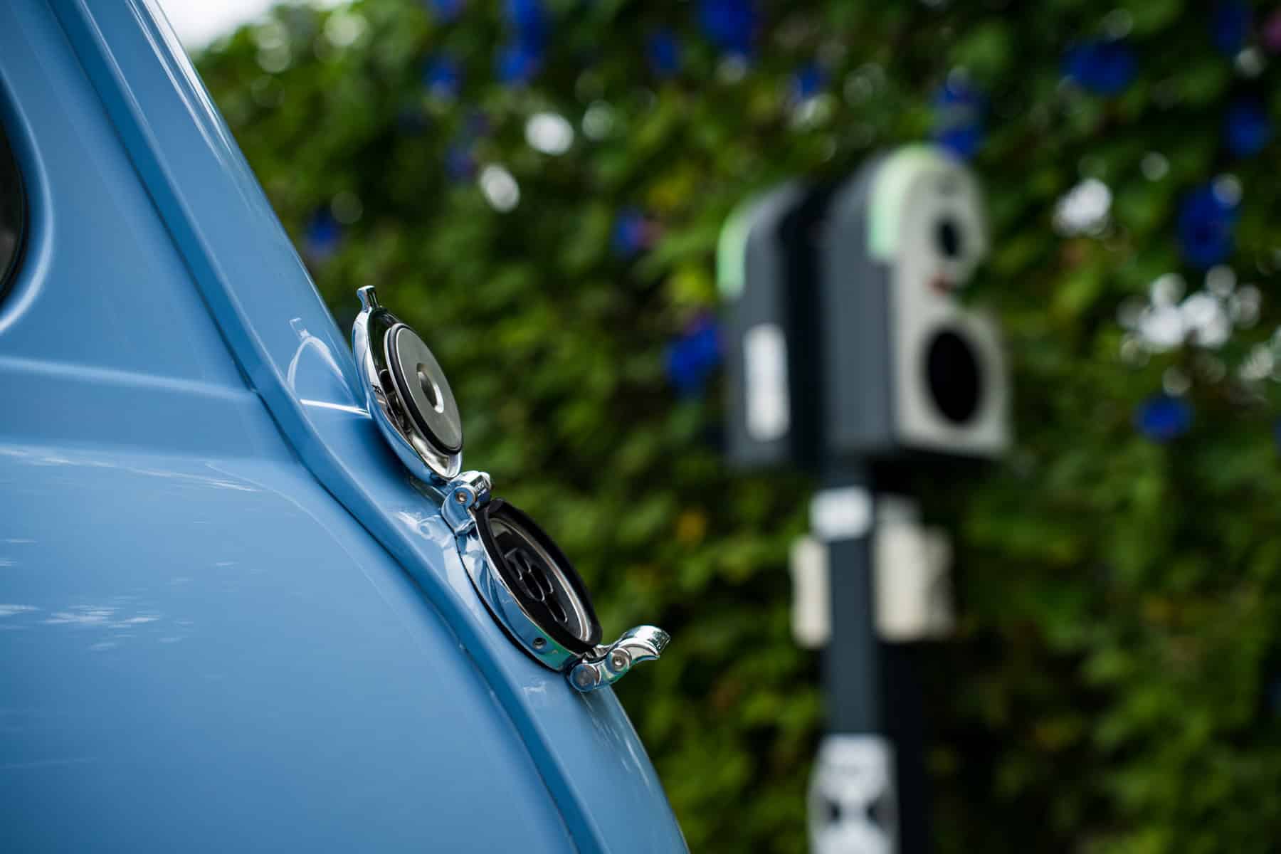 1971 Mini Classic converted to an EV with a Tesla Model 3 small motor by Modern Classic Cars Foundation