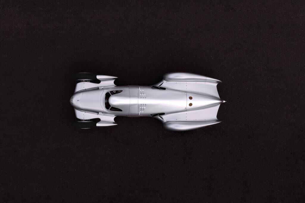 Audi recreated the Auto Union Lucca. After just over three years of construction, the record-breaking car was completed in early 2026. Studio Top shot.