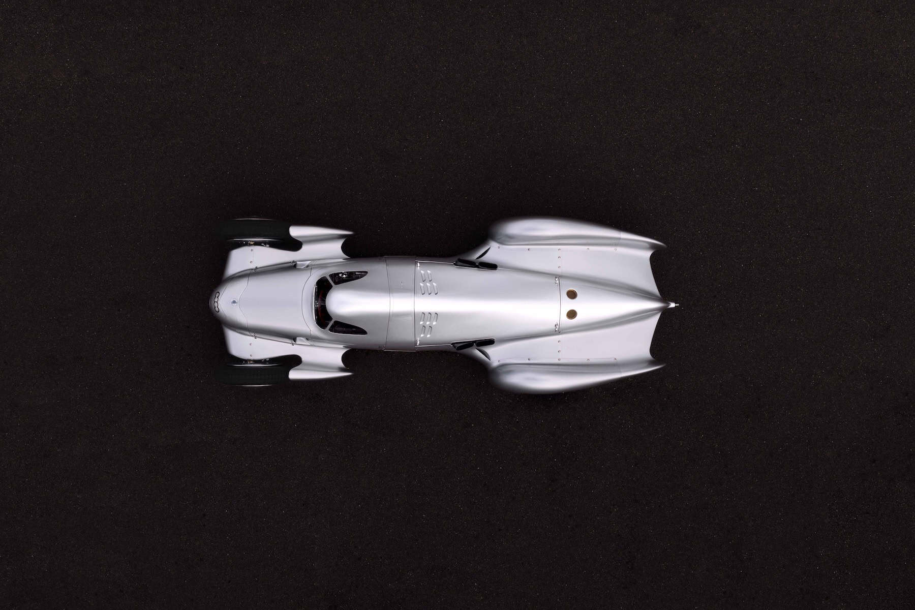 Audi recreated the Auto Union Lucca. After just over three years of construction, the record-breaking car was completed in early 2026. Studio Top shot.