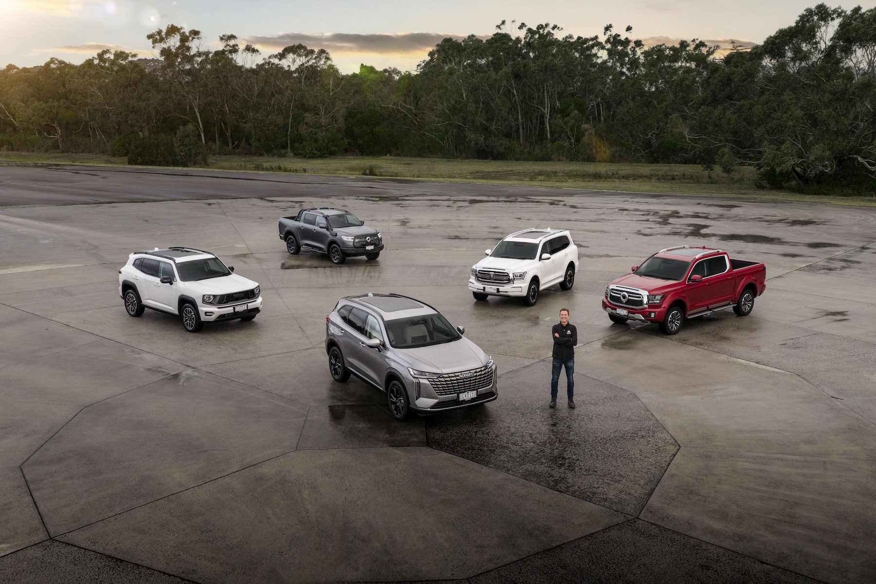 Rob Trubiani with the GWM lineup at Lang Lang