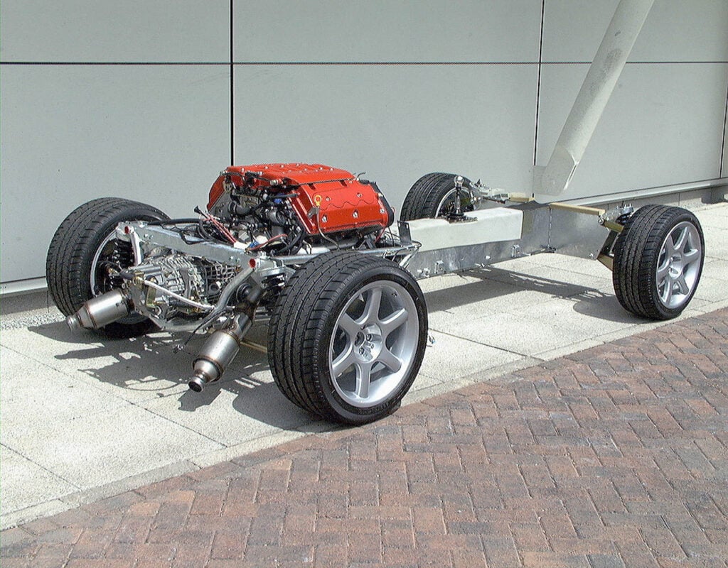 Lotus Esprit chassis with V8