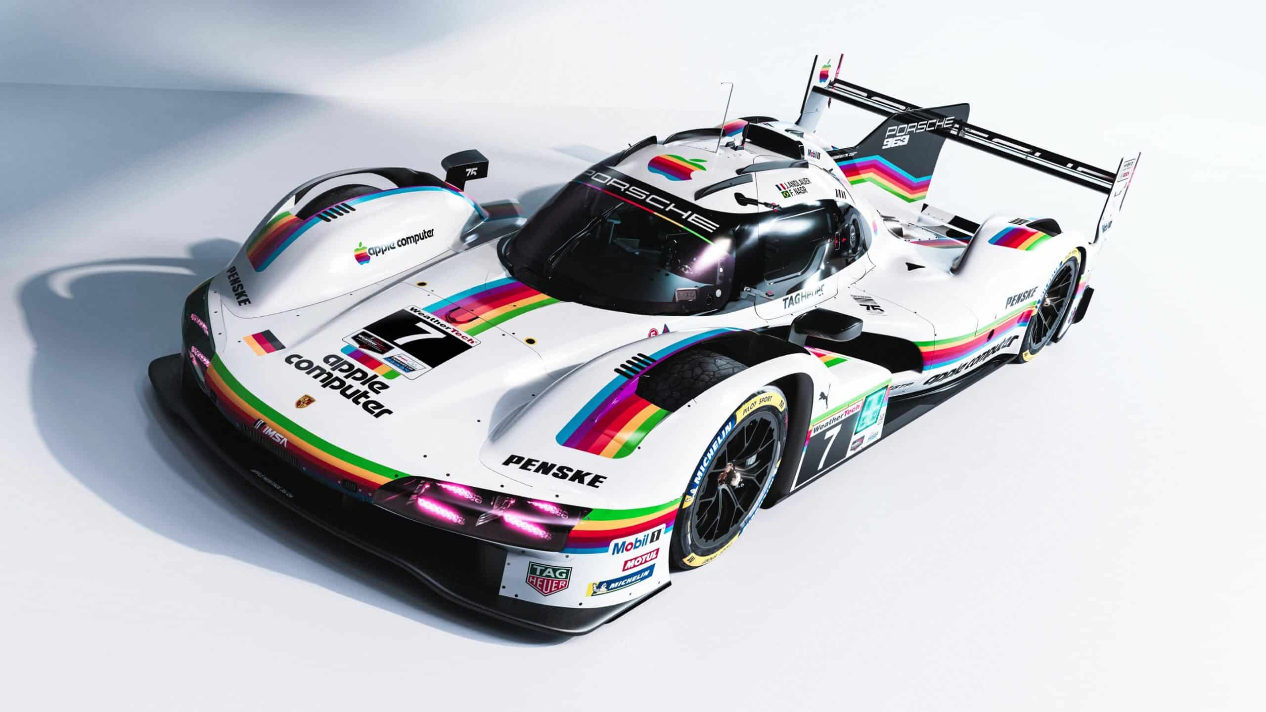 Porsche 963 with Apple Computer livery