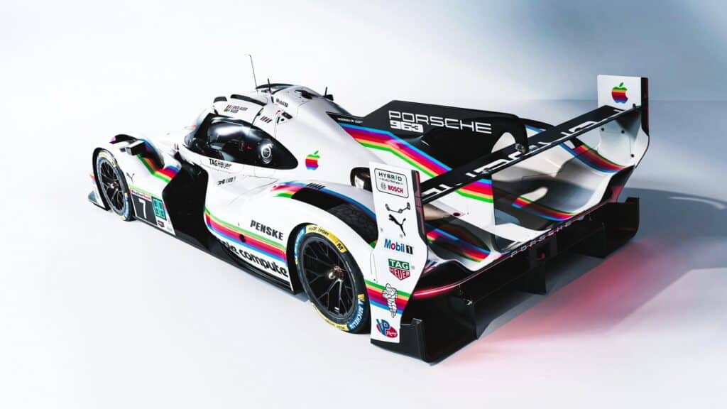 Porsche 963 with Apple Computer livery