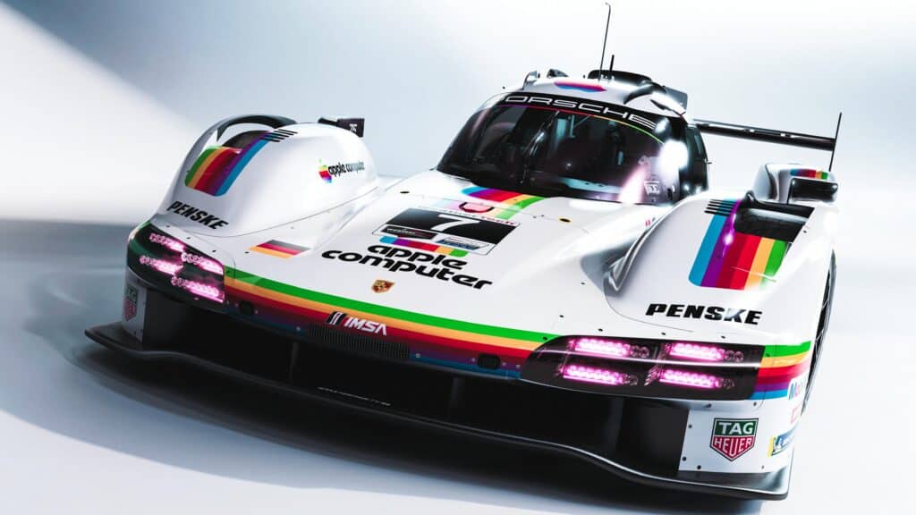 Porsche 963 with Apple Computer livery
