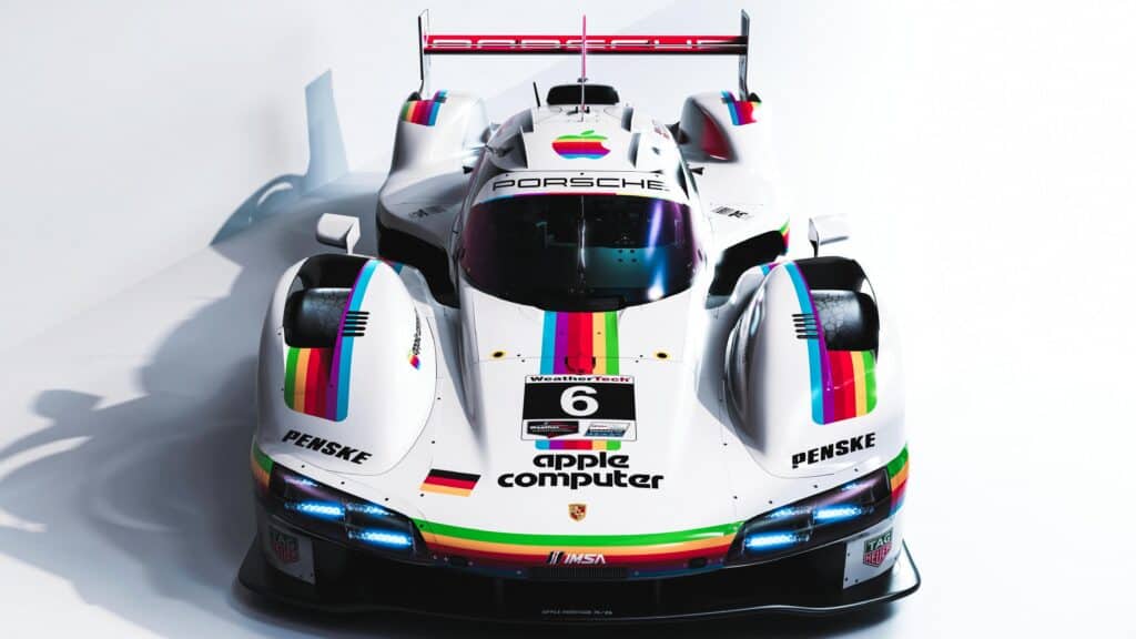 Porsche 963 with Apple Computer livery