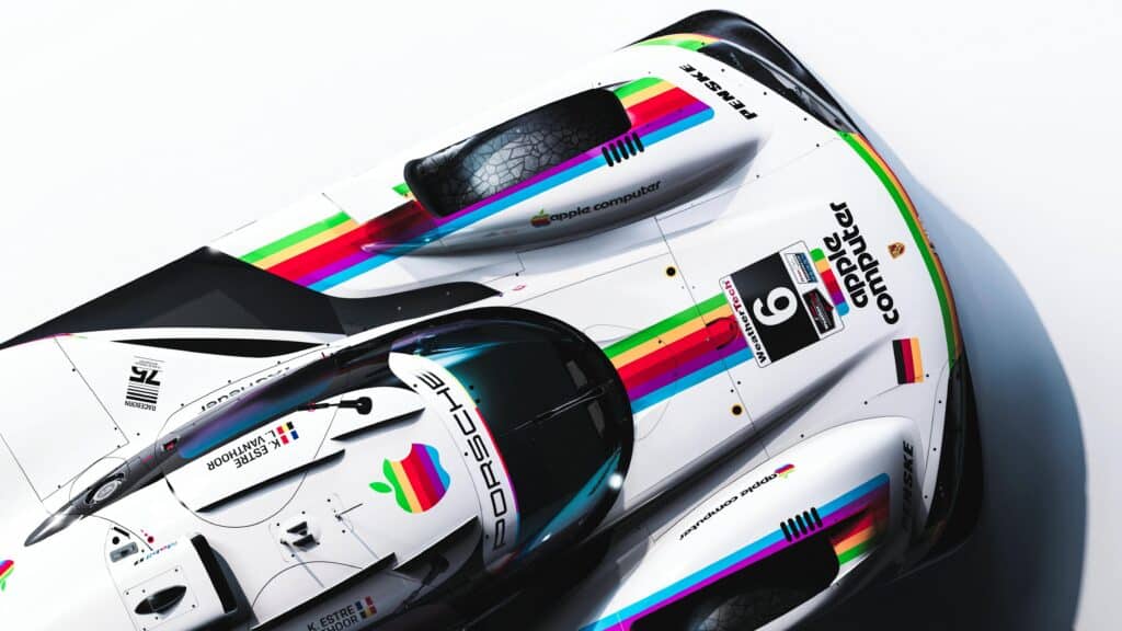 Porsche 963 with Apple Computer livery