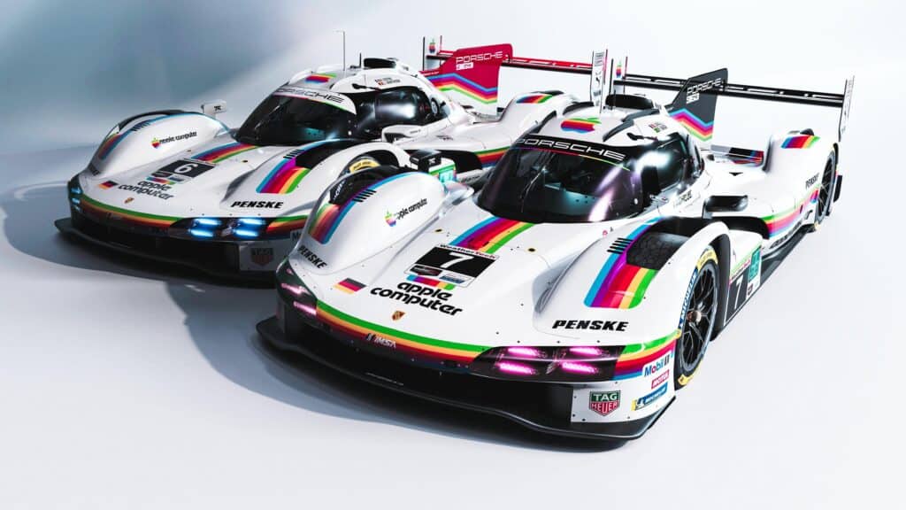Porsche 963 with Apple Computer livery