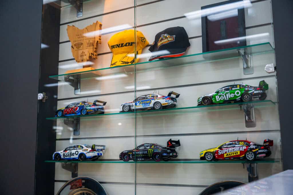 Model cars at Tickford Racing headquarters