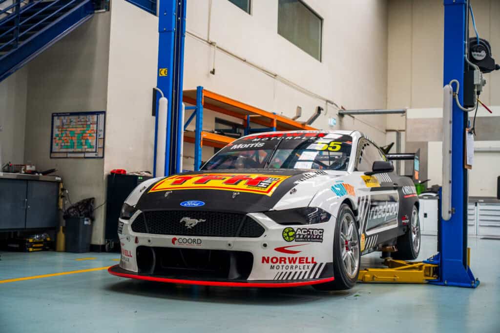 Ford Mustang Supercars at Tickford Racing headquarters