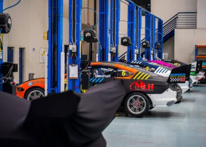 Ford Mustang Supercars at Tickford Racing headquarters