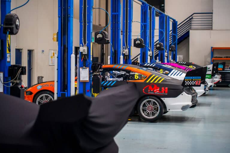 Ford Mustang Supercars at Tickford Racing headquarters