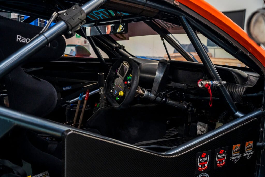Inside a Ford Mustang Supercar racer