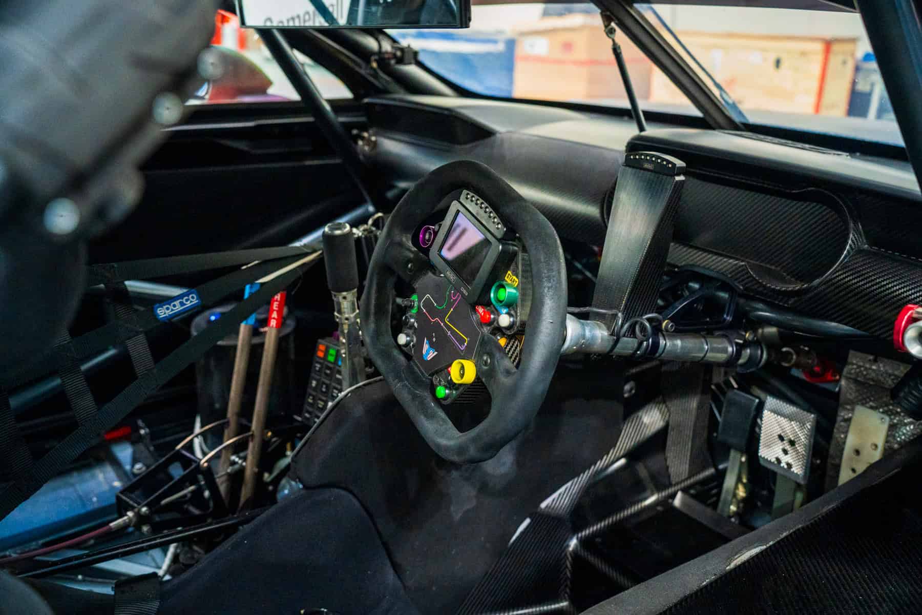 Inside a Ford Mustang Supercar racer