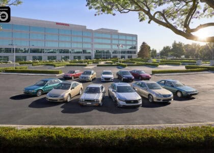 11 generations of Honda Accord