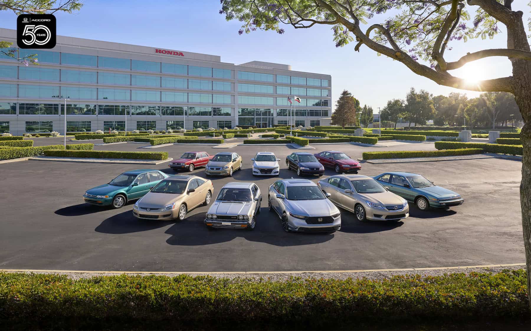 11 generations of Honda Accord