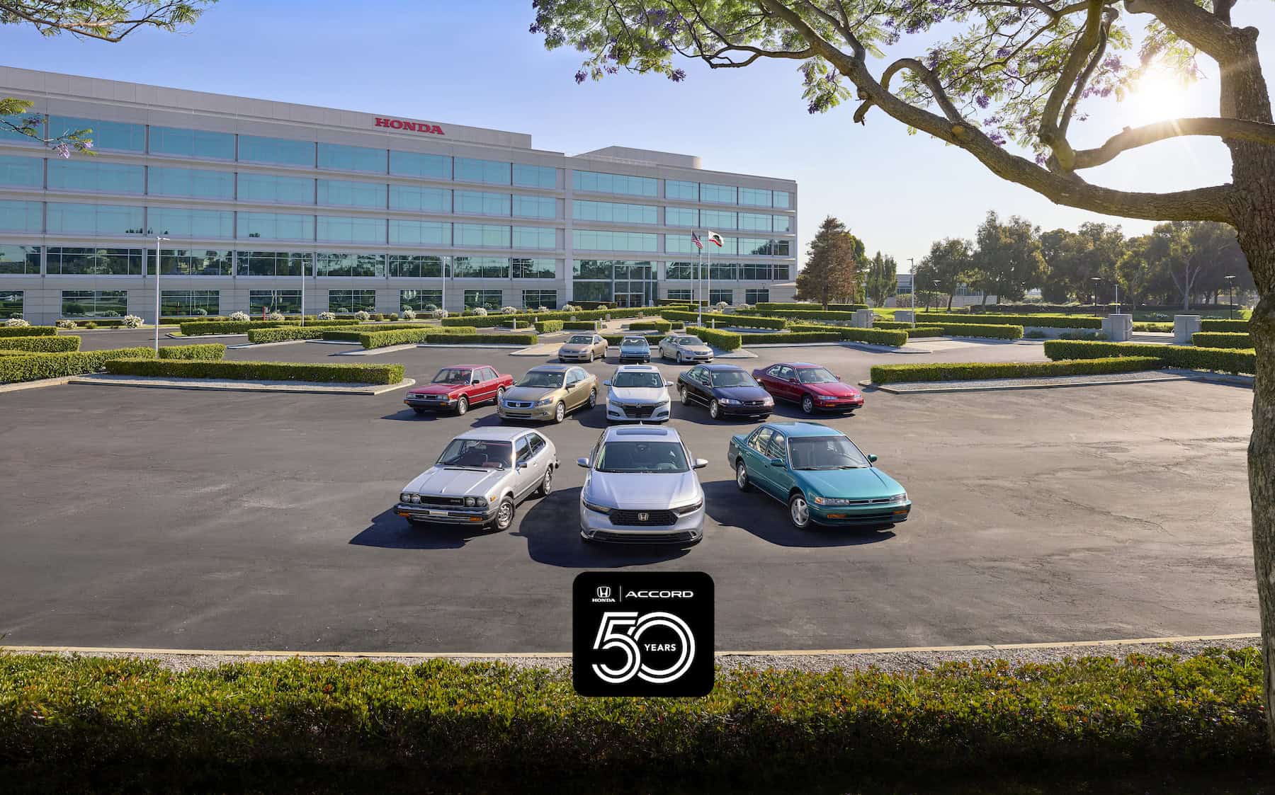 11 generations of Honda Accord