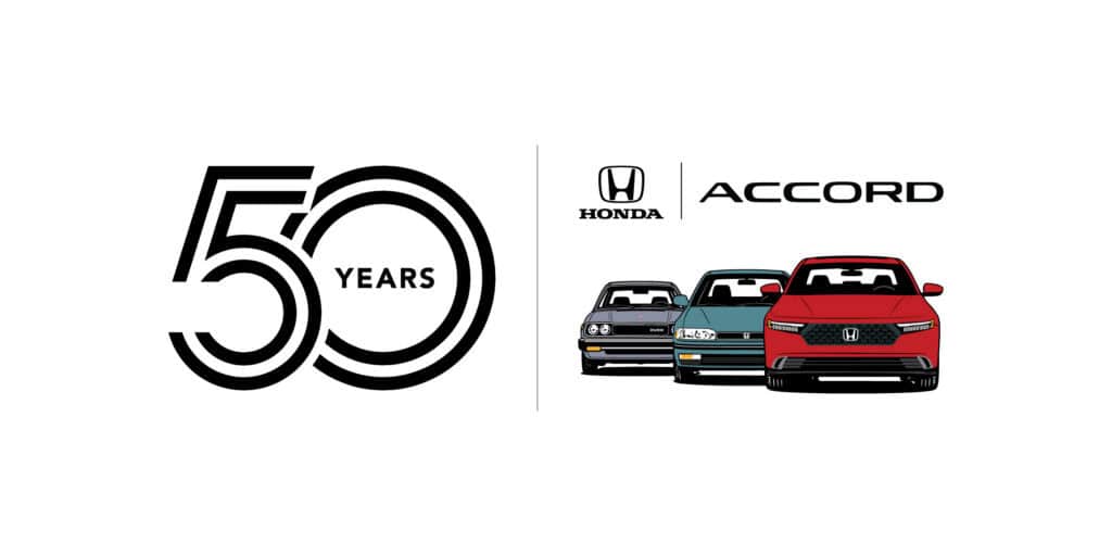 21 Honda Accord 50th Anniversary Logo_Secondary - White