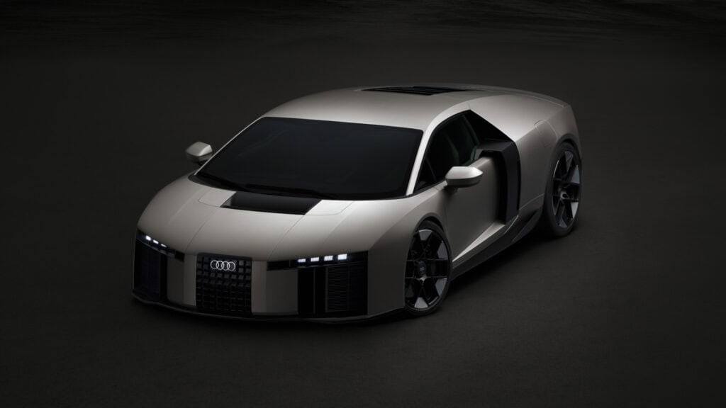 Audi Nuvolari Titanium, static studio shot, exterior, three-quarter front view