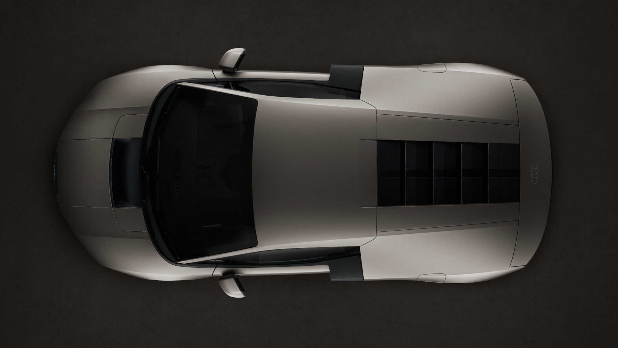 Audi Nuvolari Titanium, static studio shot, exterior, top-down perspective