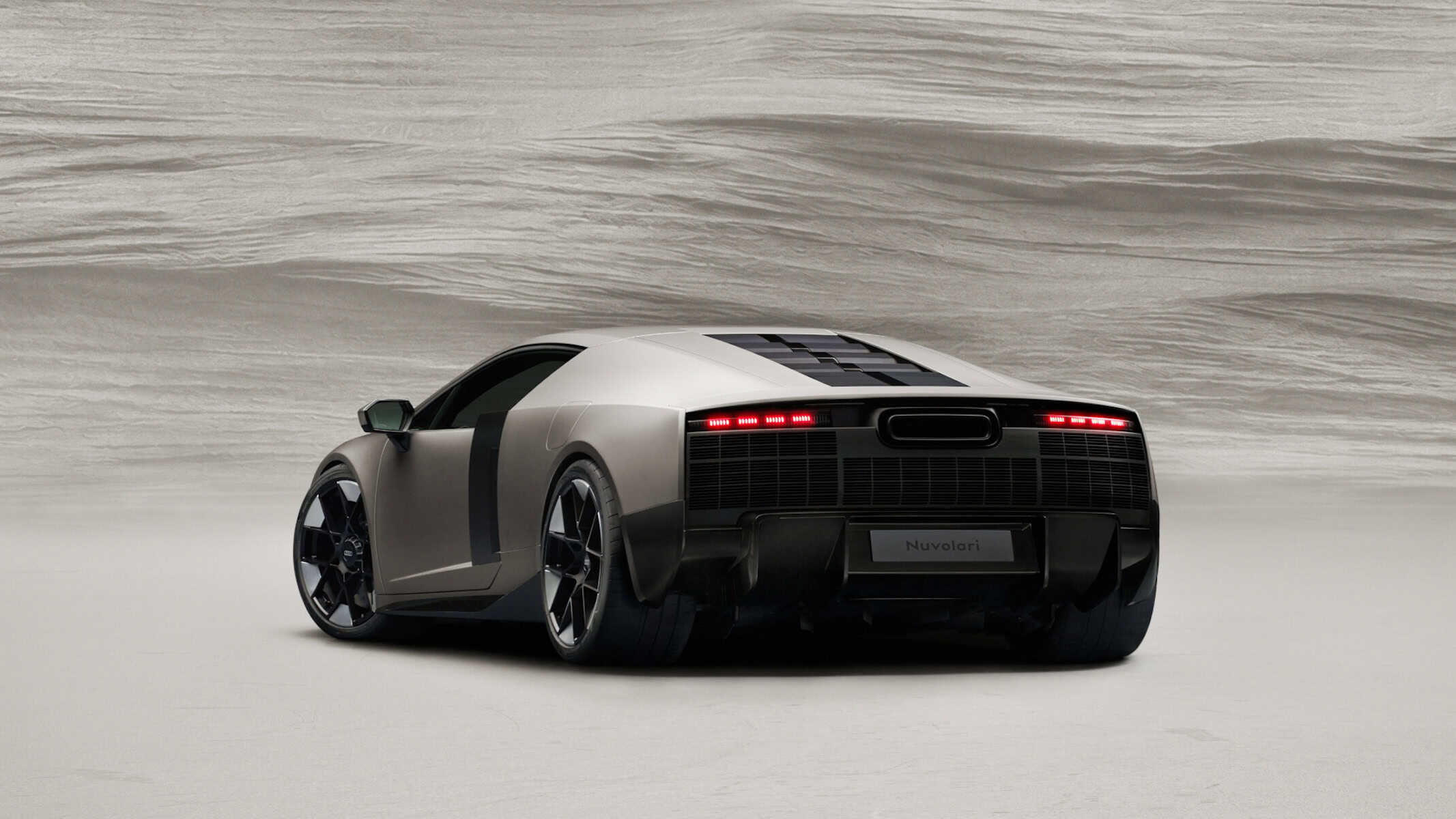 Audi Nuvolari Titanium, static studio shot, exterior, rear three-quarter view