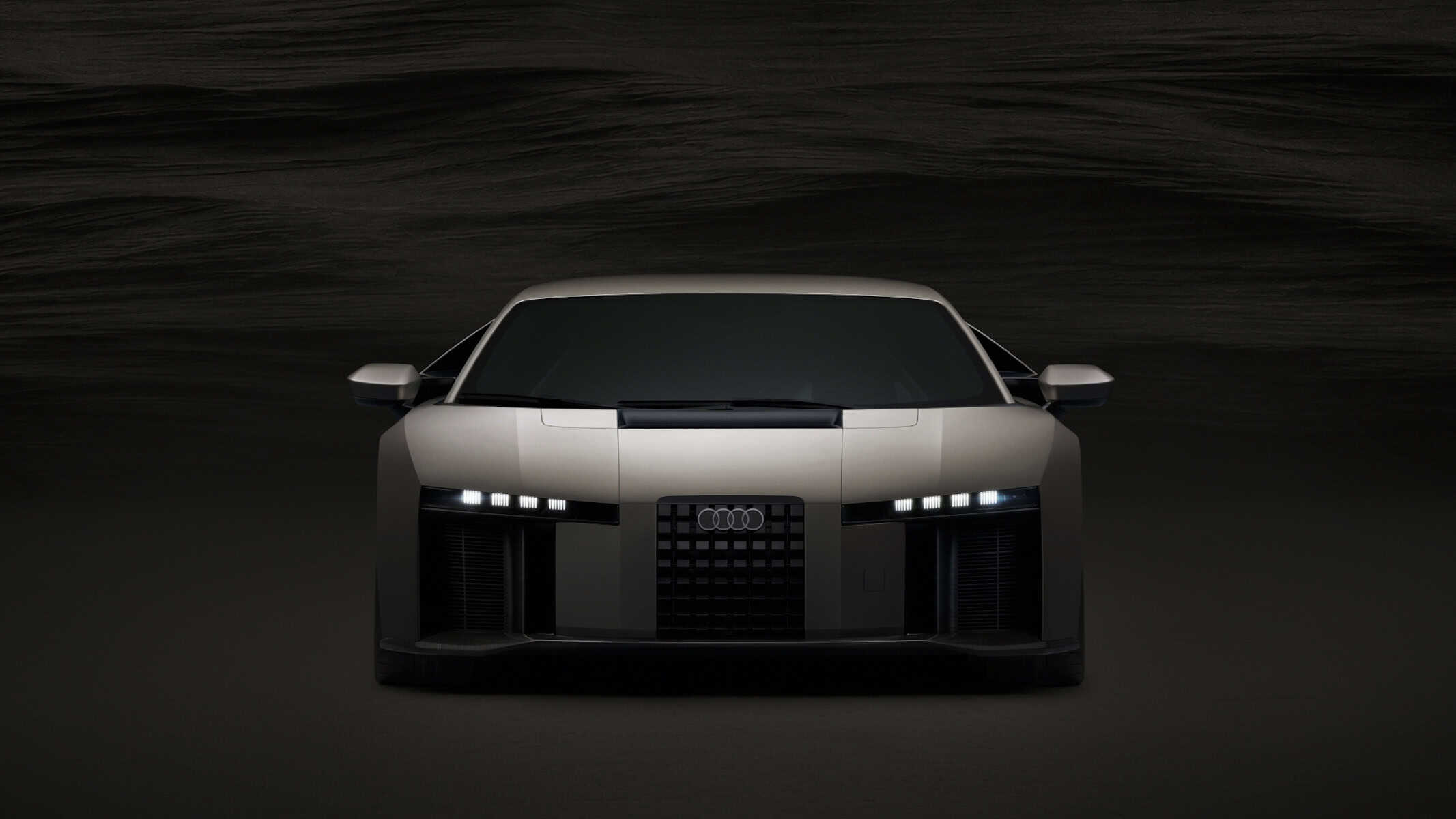 Audi Nuvolari Titanium, static studio shot, exterior, frontal view
