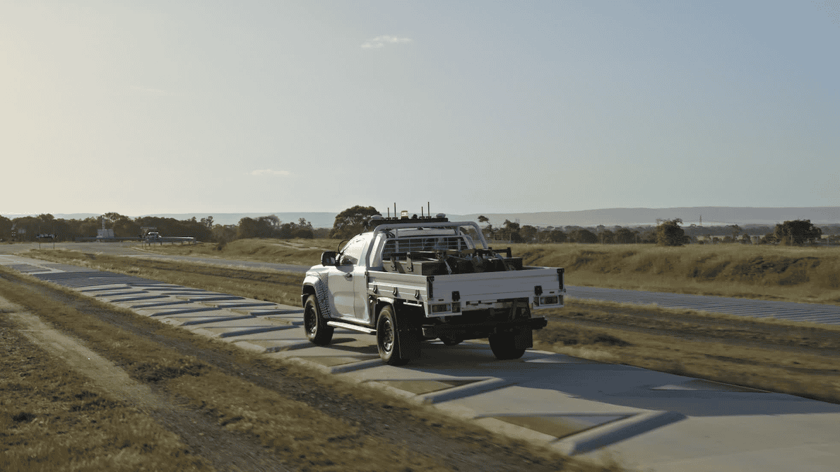 Autonomous testing of the Ford Ranger Super Duty at You Yangs