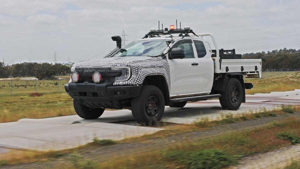Autonomous testing of the Ford Ranger Super Duty at You Yangs