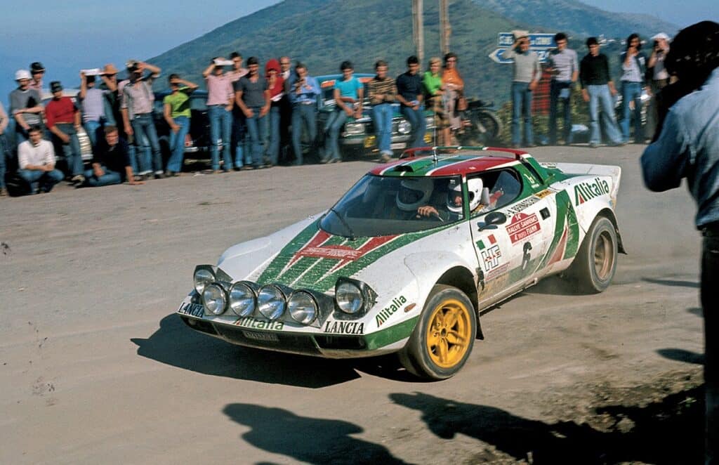Lancia Stratos Alitalia rally car