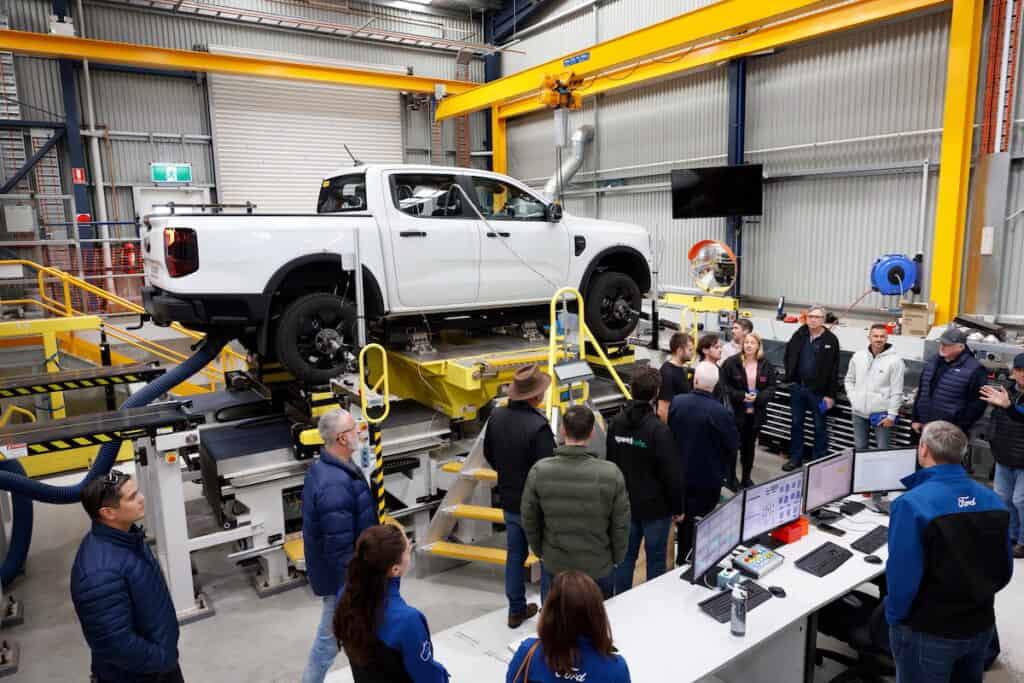 Ford Ranger testing at You Yangs Proving Ground
