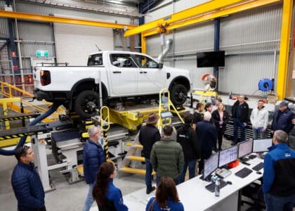 Ford Ranger testing at You Yangs Proving Ground