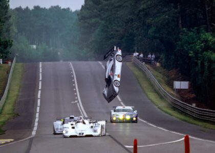 Mark Webber's crash at 1999 Le Mans in the Mercedes-Benz CLR