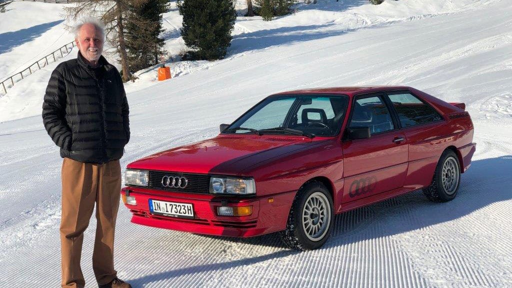Peter Robinson with the Audi quattro