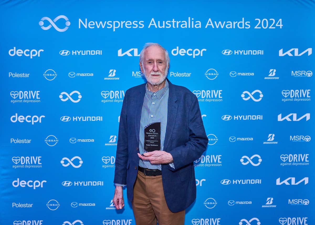 Peter Robinson newspress lifetime achievement award 2024