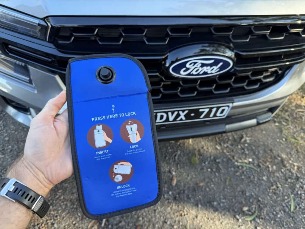 Phone locker at Ford You Yangs Proving Ground