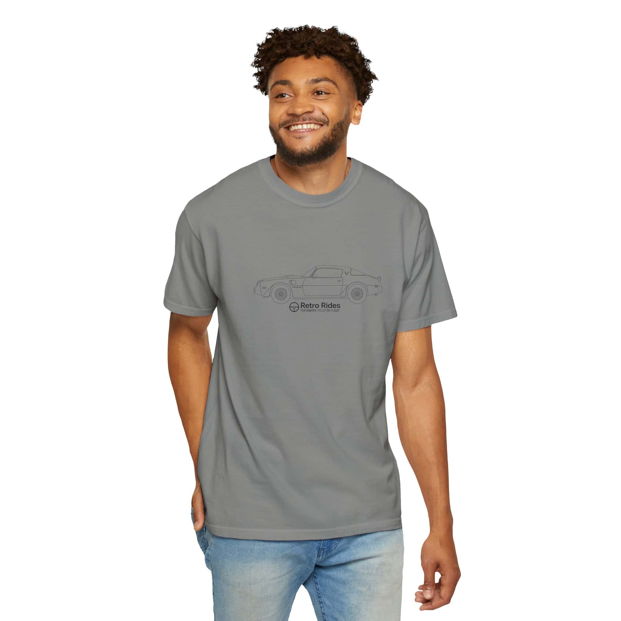 Classic Convertible Tee — 'Retro Riders' Lightweight Car Outline T-Shirt - Image 33