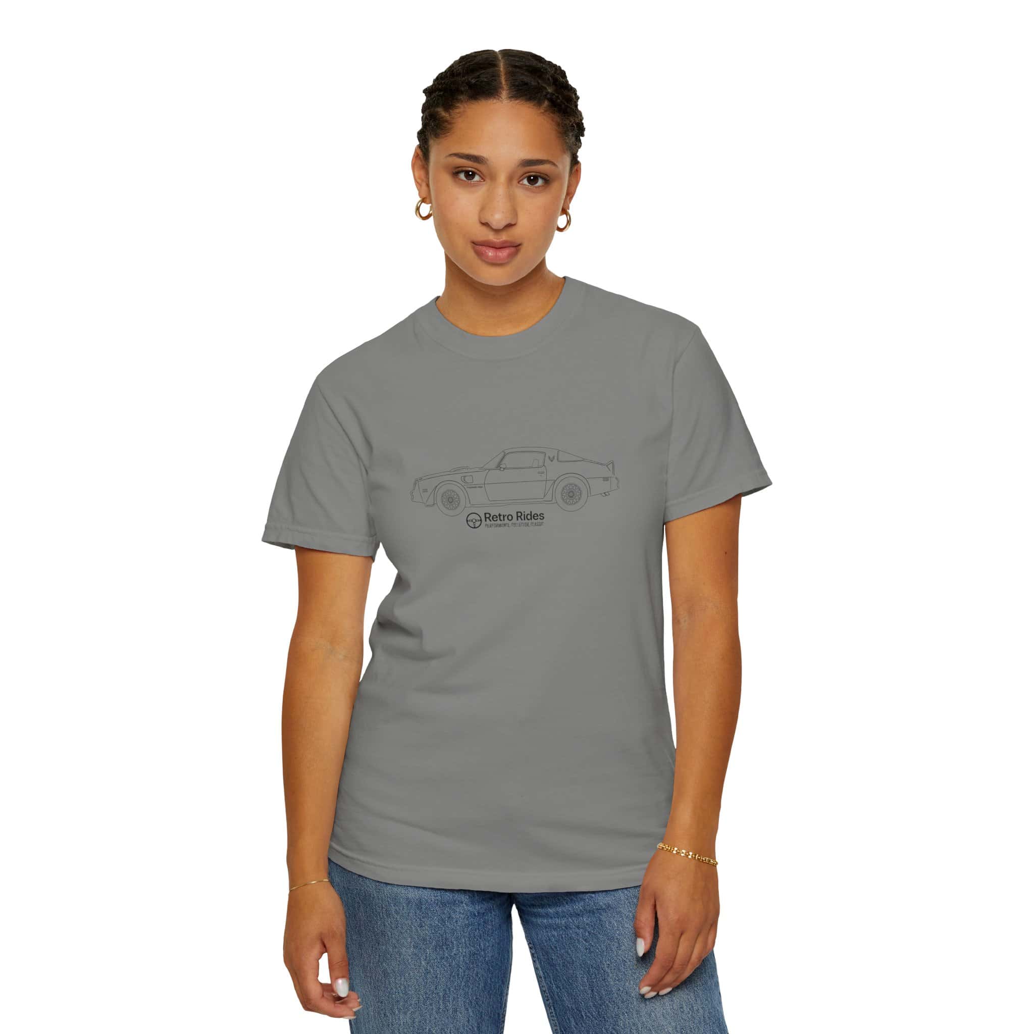 Classic Convertible Tee — 'Retro Riders' Lightweight Car Outline T-Shirt - Image 32