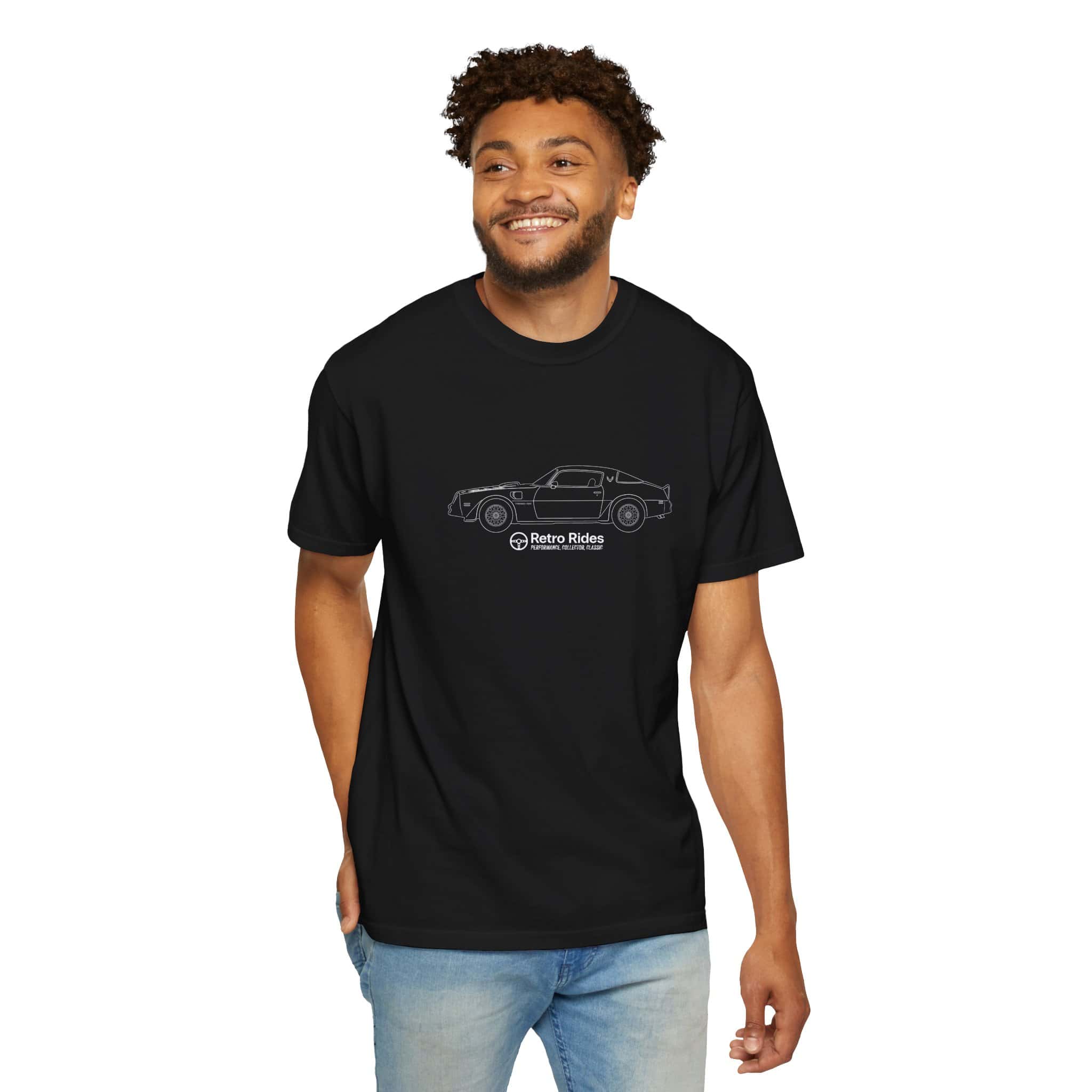 Classic Convertible Tee — 'Retro Riders' Lightweight Car Outline T-Shirt - Image 42