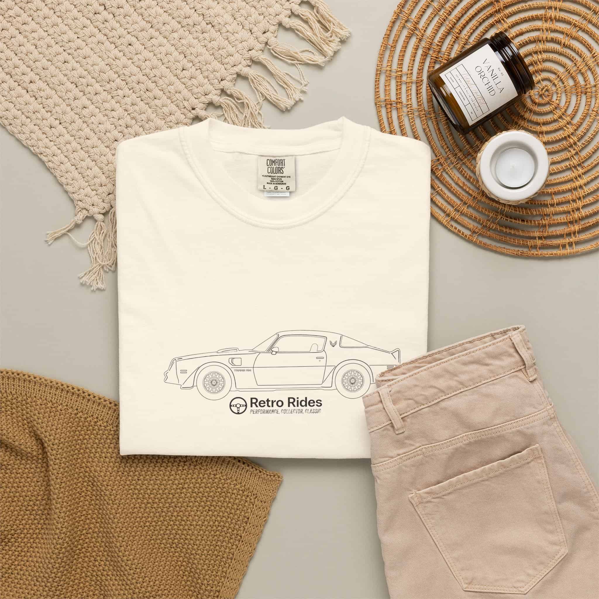 Classic Convertible Tee — 'Retro Riders' Lightweight Car Outline T-Shirt - Image 18