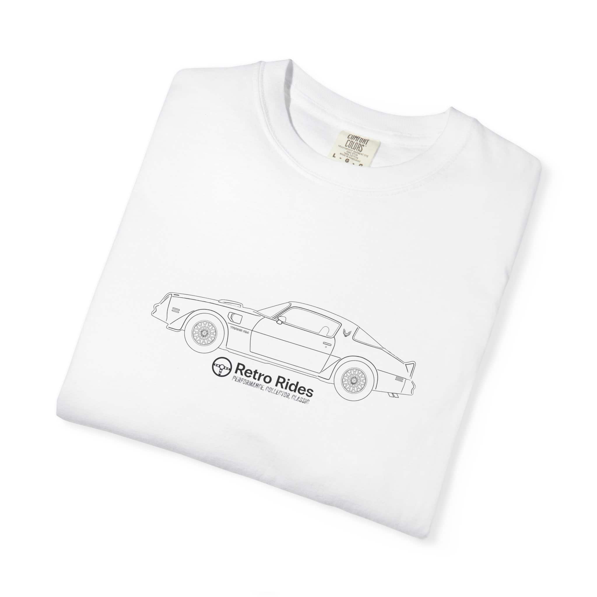 Classic Convertible Tee — 'Retro Riders' Lightweight Car Outline T-Shirt - Image 3