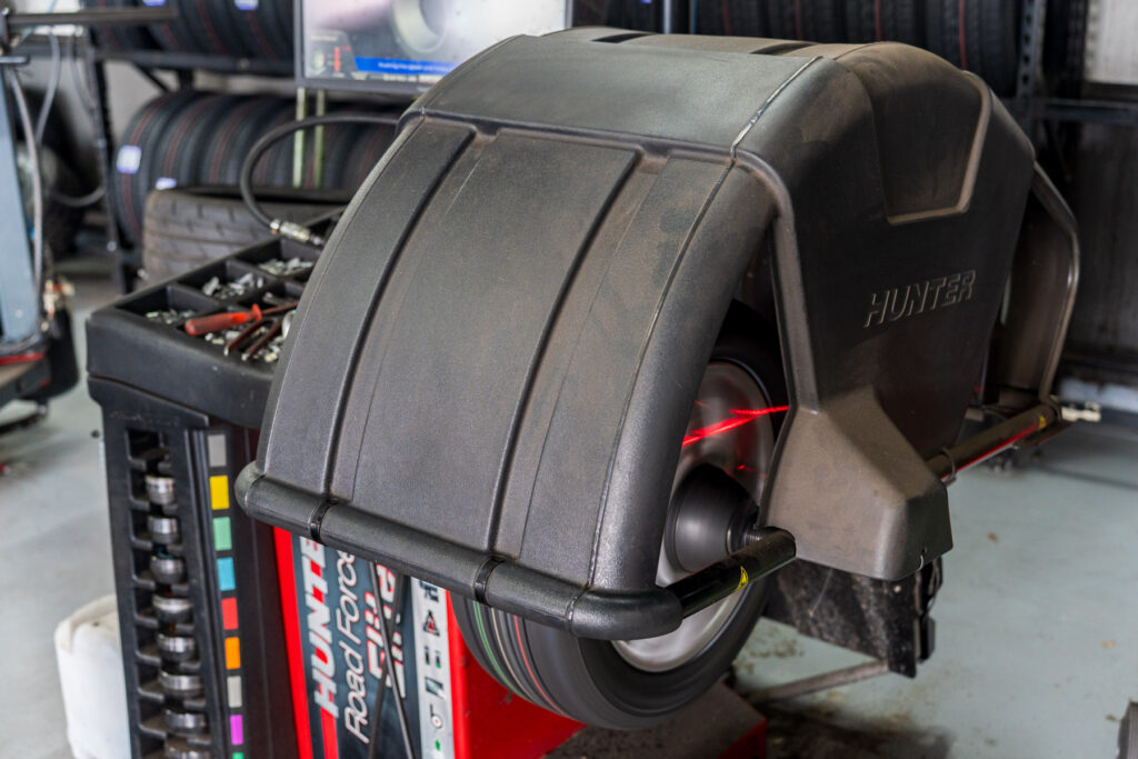 RE005 tyres being fitted at Bridgestone Select Adelaide