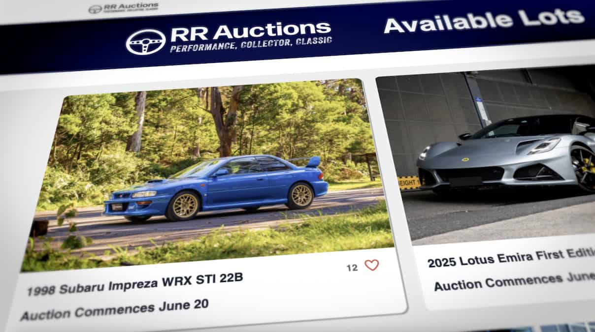 Subaru 22B on RR Auctions